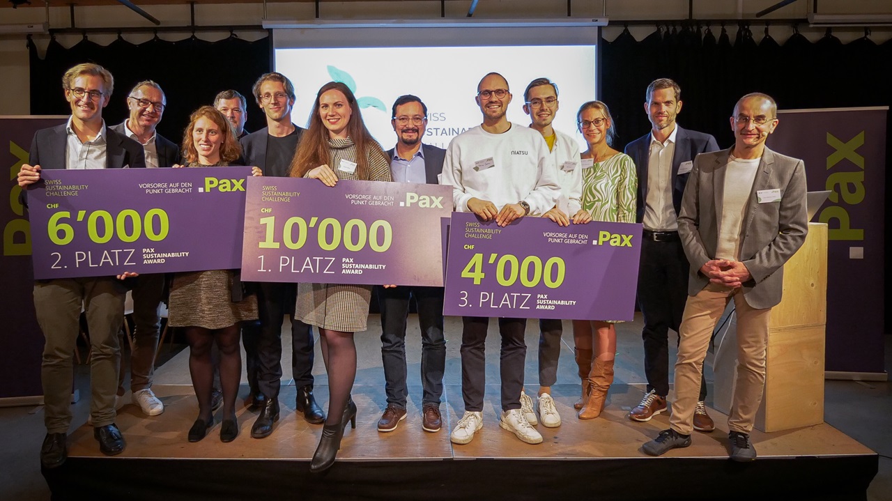 Gewinnerinnen und Gewinner der Pax Sustainability Awards 2024