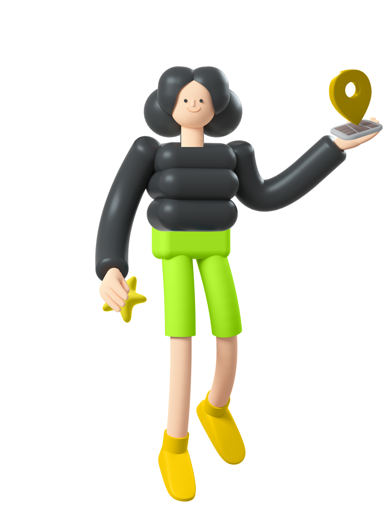 Porträt einer Frau als kreativer Kopf mit innovativem Design.